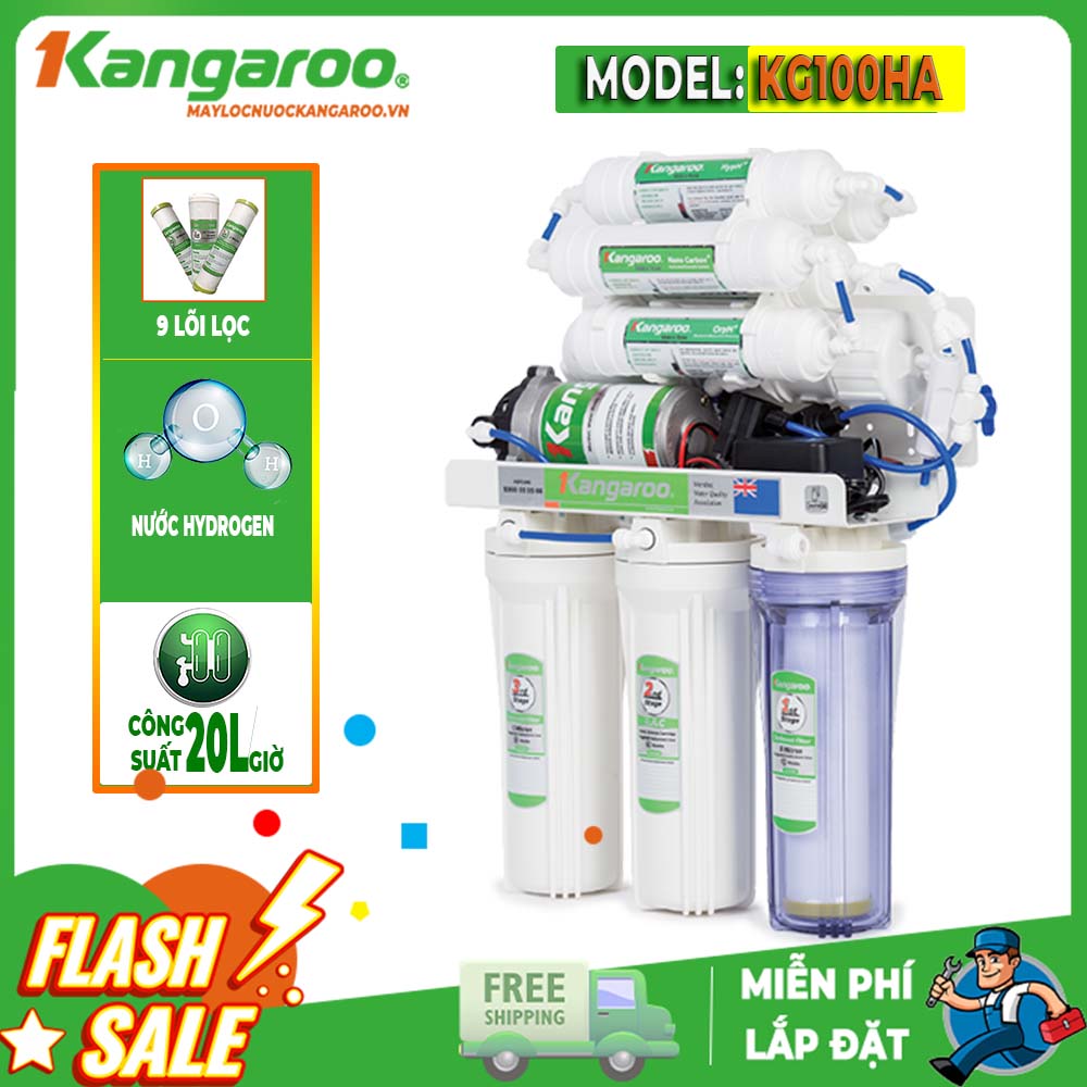 Máy lọc nước Kangaroo Hydrogen KG100HA - Không tủ - 20l/h
