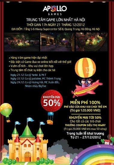 Noen năm nay đi chơi ở đâu hay nhất vui nhất-Khai trương trung tâm game lớn ở Hà Nội