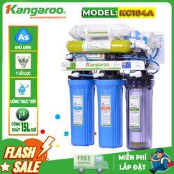 Máy lọc nước Kangaroo Kg104A - 7 lõi lọc - Asen Không tủ