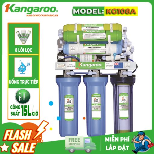 Máy lọc nước Kangaroo 8 lõi KG108A không tủ