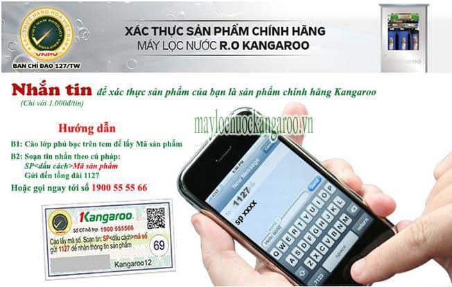 Cách xác nhận Sản phẩm Kangaroo chính hãng