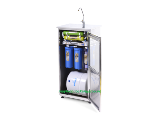 Máy lọc nước Kangaroo KG108A tủ Inox mở nghiêng