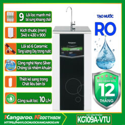 Máy lọc nước Kangarooo KG109A VTU - 9 lõi lọc tủ kính cường lực VTU