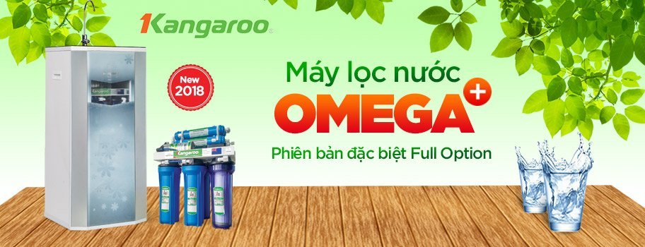 Máy lọc nước Kangaroo Omega+ mới