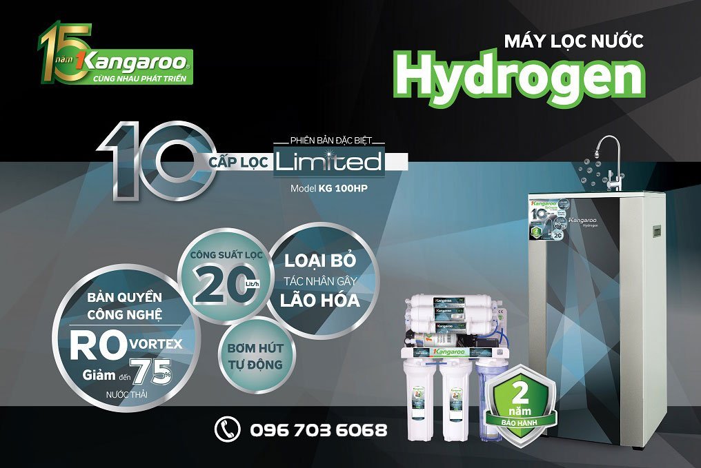 Tìm hiểu về máy lọc nước Kangaroo Hydrogen thế hệ mới