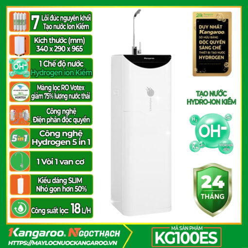 Máy lọc nước Hydrogen Ion Kiềm Kangaroo KG100ES