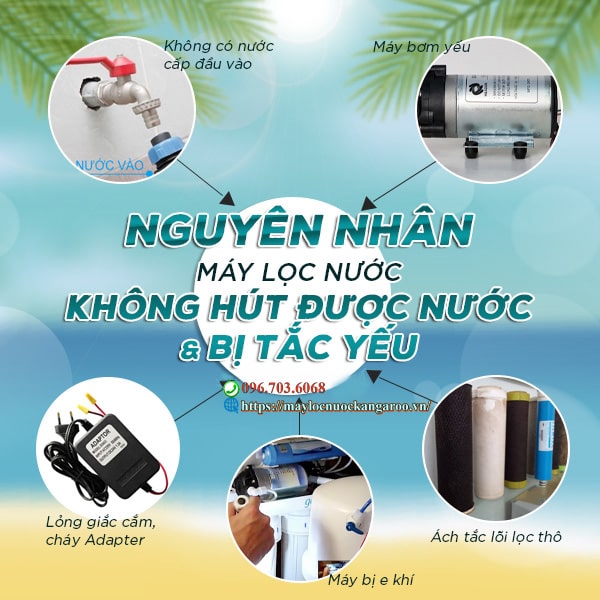 Nguyen Nhan May Loc Nuoc Khong Hut Duoc Nuoc Min