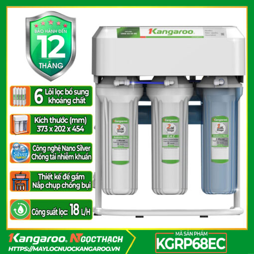 Máy lọc nước chân quỳ Kangaroo KGRP68EC Để gầm