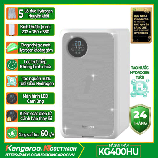 Máy lọc nước Kangaroo Hydrogen KG400HU - Hàng xuất khẩu