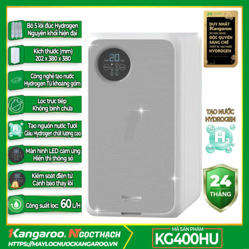 Máy lọc nước Kangaroo Hydrogen KG400HU - Hàng xuất khẩu