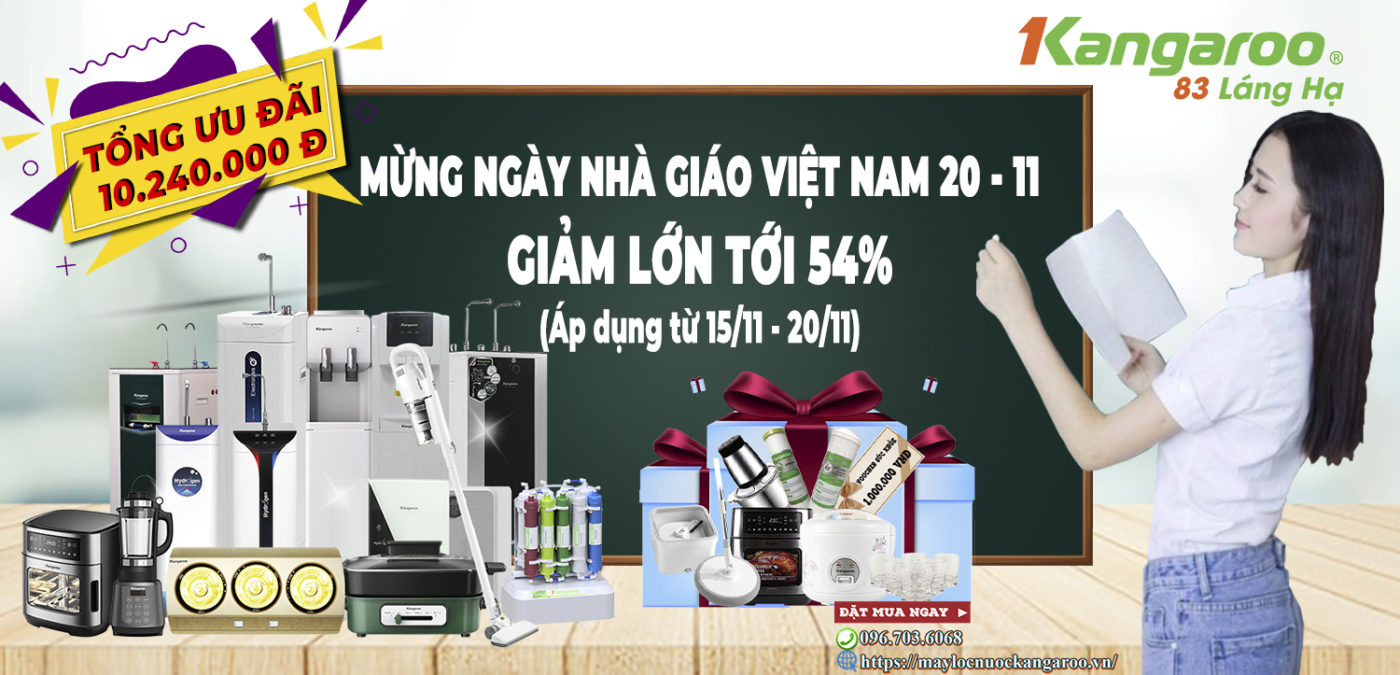 Kangaroo mừng ngày nhà giáo Việt Nam 20 - 11 Khuyến mại lớn lên đến 54%