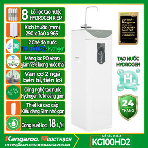 Máy lọc nước Kangaroo Hydrogen Slim Duo 2 KG100HD2
