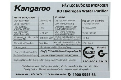 Máy lọc nước Kangaroo Hydrogen Slim Duo 2 KG100HD2 - Hình ảnh 9