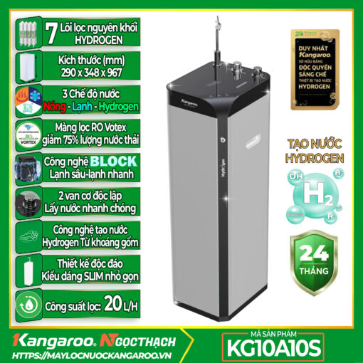 Máy lọc nước Kangaroo Hydrogen nóng lạnh KG10A10S