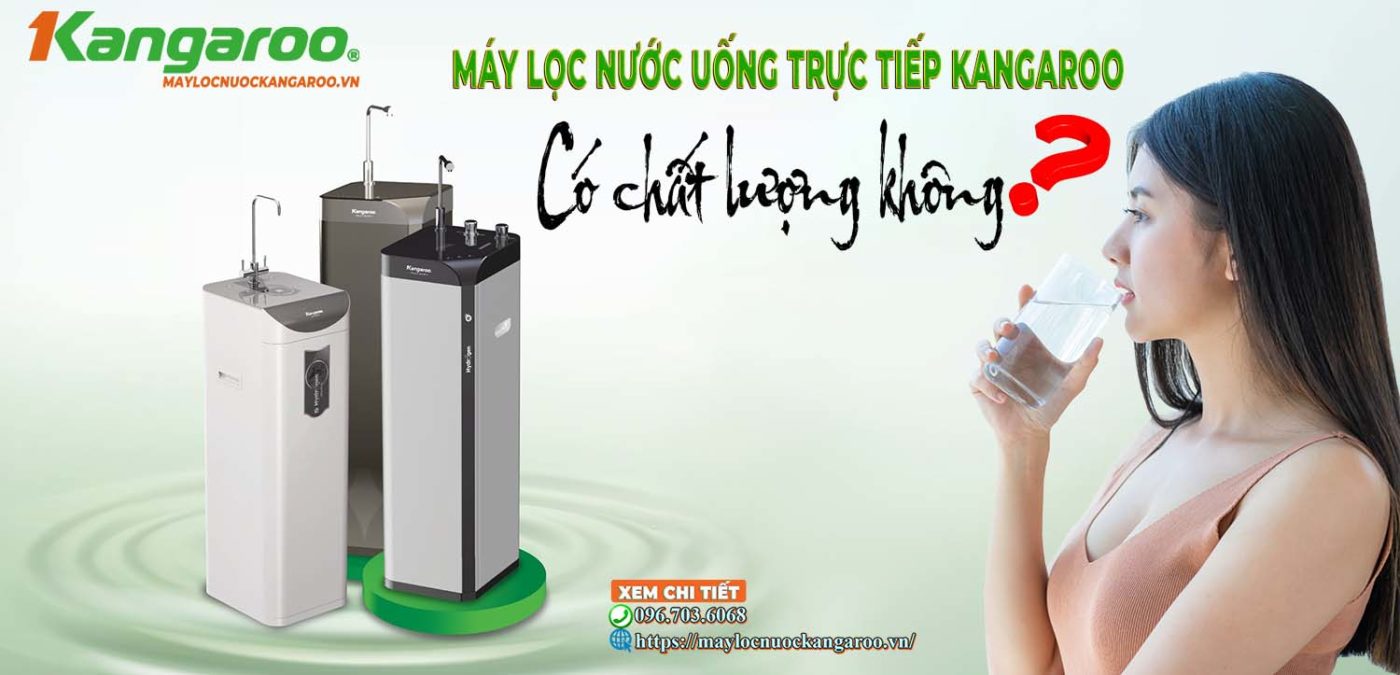 Máy lọc nước uống trực tiếp Kangaroo có chất lượng không? Có cần phải đun sôi không?
