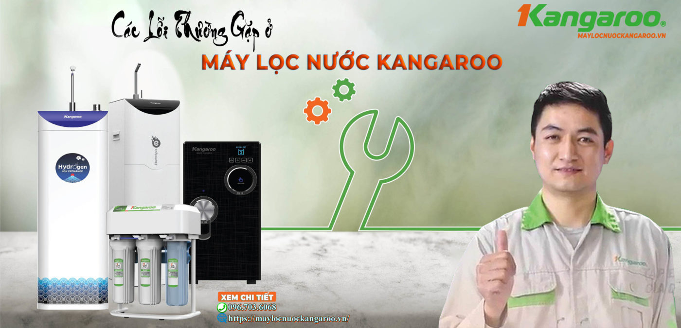 Các lỗi thường gặp ở máy lọc nước Kangaroo