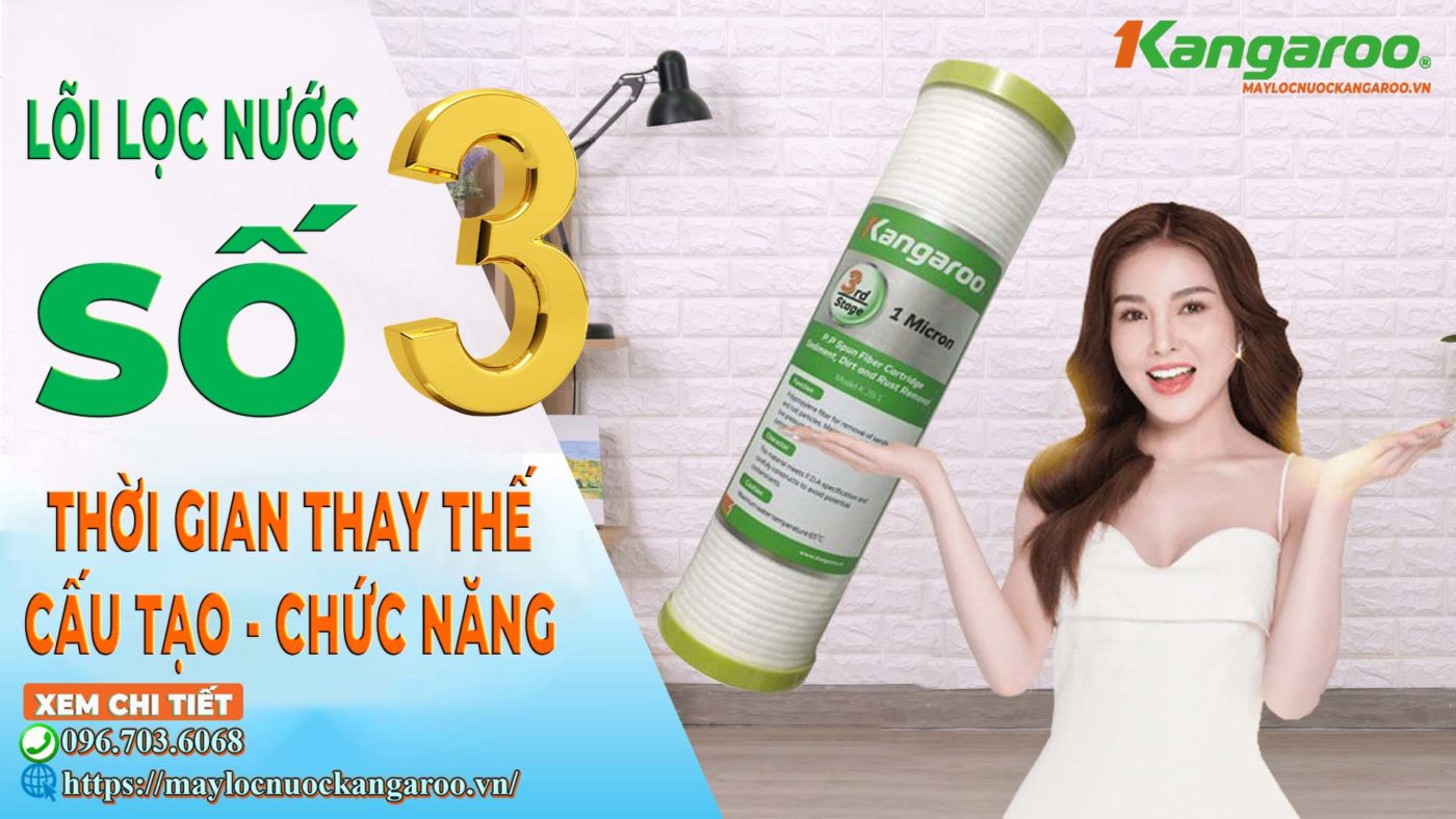 Thời gian thay lõi lọc nước kangaroo số 3 – Cấu tạo – Chức năng