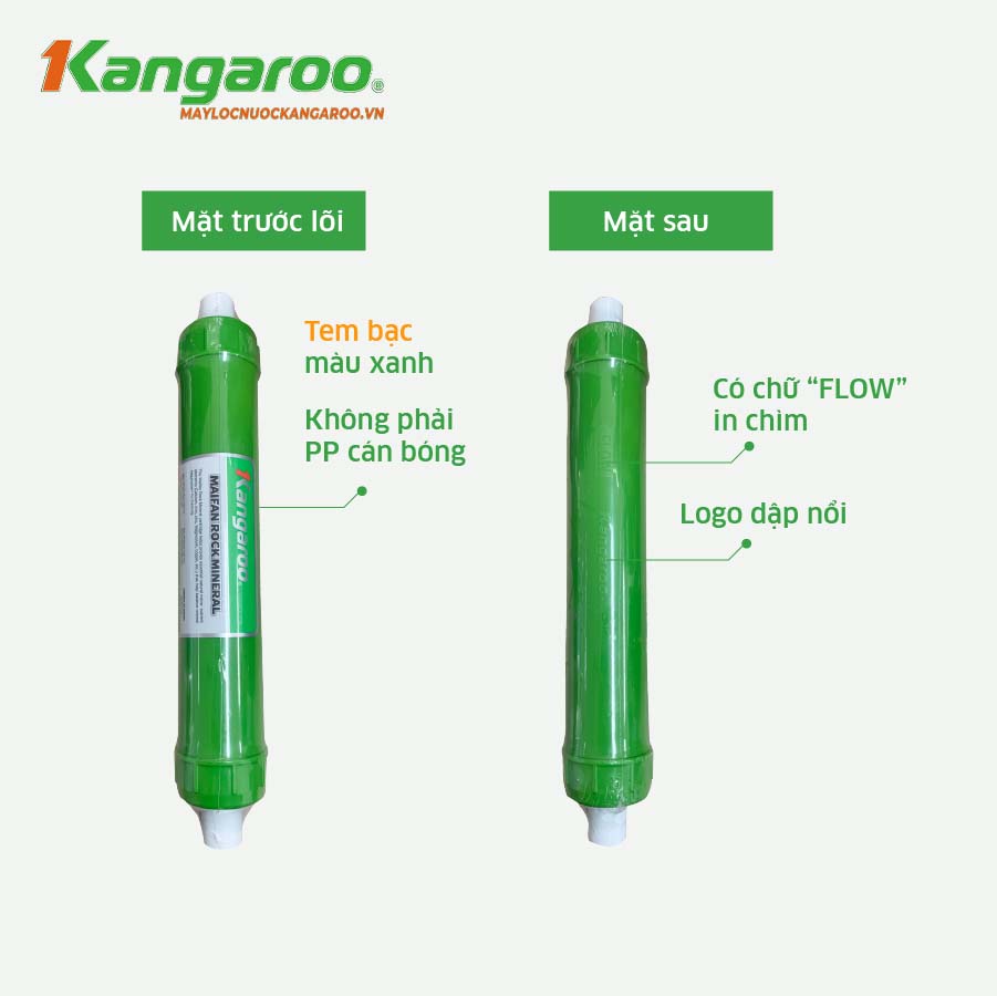 Cách nhận biết lõi lọc nước Kangaroo chính hãng - Lõi lọc nước Kangaroo số 8