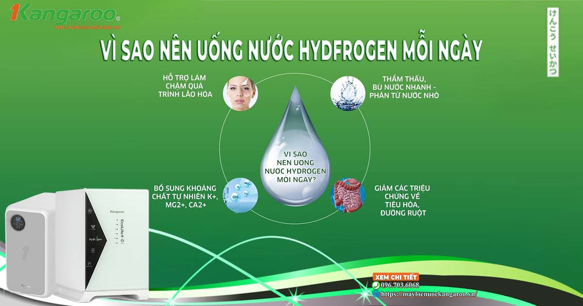 Vì sao nên uống nước hydrogen mỗi ngày