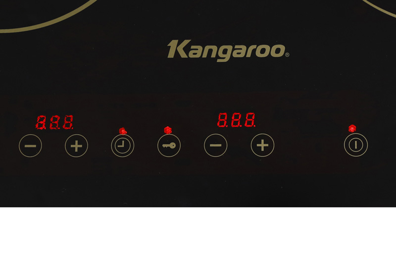 Bếp đôi điện từ hồng ngoại Kangaroo KG499N Bảng điều khiển cảm ứng hiện đại, nhạy bén, dễ thao tác