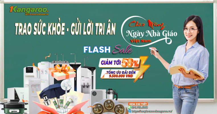 Kangaroo Khuyến mại 20/11 - Mừng ngày Nhà Giáo Việt Nam: Trao Sức Khỏe - Gửi Lời Tri Ân