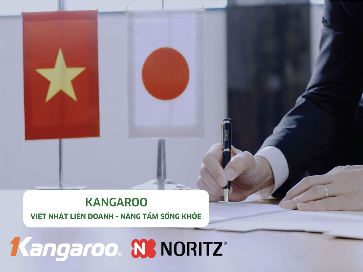 Kangaroo liên doanh cùng Tập đoàn Noritz – Nhật Bản nhằm nâng cao hơn nữa chất lượng sản phẩm theo tiêu chuẩn Nhật Bản và Quốc tế