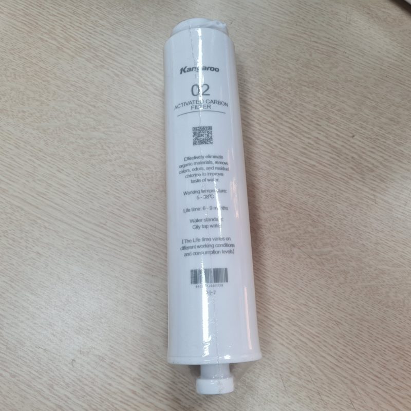 Lõi Lọc Nước Số 2 Kangaroo Than Hoạt Tính GAC Đúc Nguyên Khối (KG100US, KG400HU, KG400US, KG400HD)