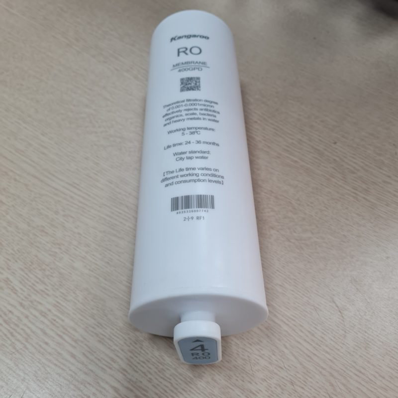 Màng Lọc RO Số 4 Kangaroo 400GPD Vortex Đúc Nguyên Khối (KG100US, KG400HU, KG400US, KG400HD)