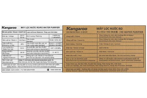 Máy lọc nước Kangaroo Hydrogen KGHP12K - Hình ảnh 11