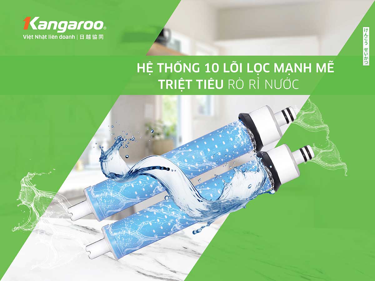 Máy lọc nước Kangaroo Hydrogen Infinity nóng lạnh KG10N6 14 maylocnuockangaroo.vn May loc nuoc kangaroo kg10HI 10 LOI