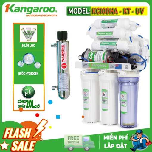 Máy lọc nước Kangaroo Hydrogen KG100HA - Không tủ - Đèn UV