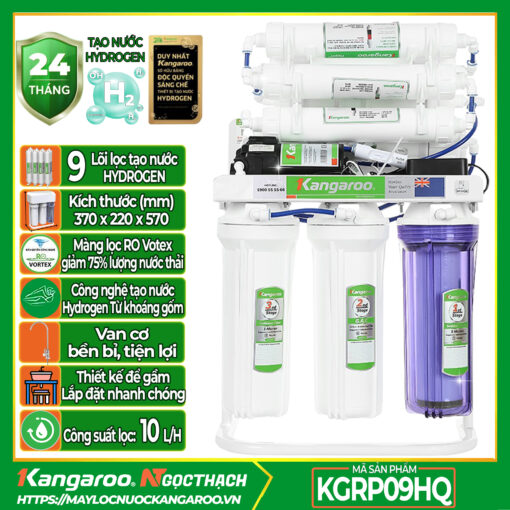 Máy lọc nước Hydrogen Kangaroo KGRP09HQ - 9 lõi