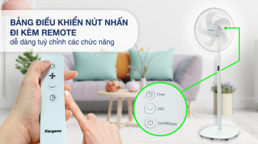 Quạt đứng Kangaroo KG726 - 5 cánh - Hình ảnh 7