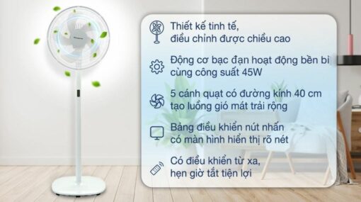 Quạt đứng Kangaroo KG726 - 5 cánh - Hình ảnh 5