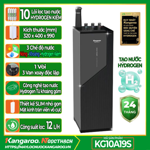 Máy lọc nước Kangaroo Messi Hydrogen tích hợp nóng KG10A19S