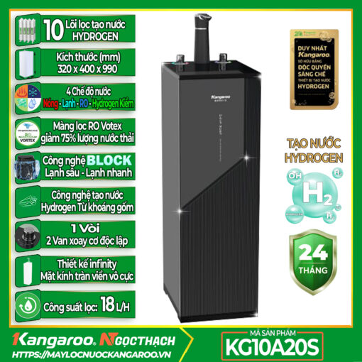 Máy lọc nước Kangaroo Messi Hydrogen nóng lạnh KG10A20S