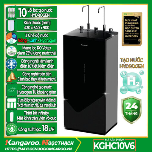 Máy lọc nước Kangaroo Hydrogen Infinity nóng lạnh KGHC10V6