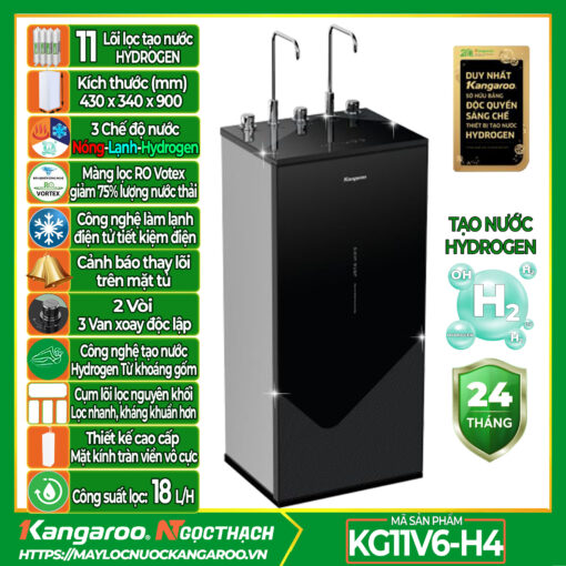 Máy lọc nước Kangaroo Hydrogen Infinity nóng lạnh KG11V6-H4