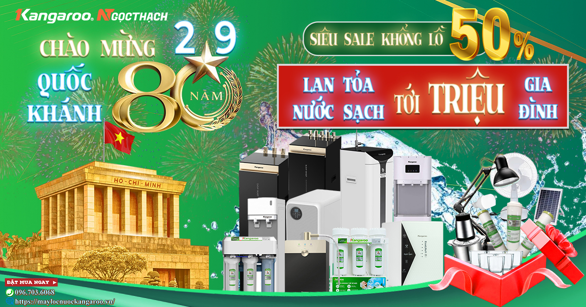 maylocnuockangaroo.vn chao mung 80 nam quoc khanh 2 9 sieu sale khong lo 50 QUAT