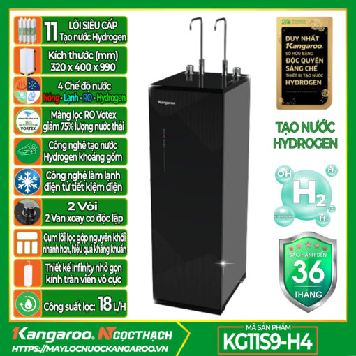 Máy lọc nước Kangaroo Hydrogen Infinity nóng lạnh KG11S9-H4