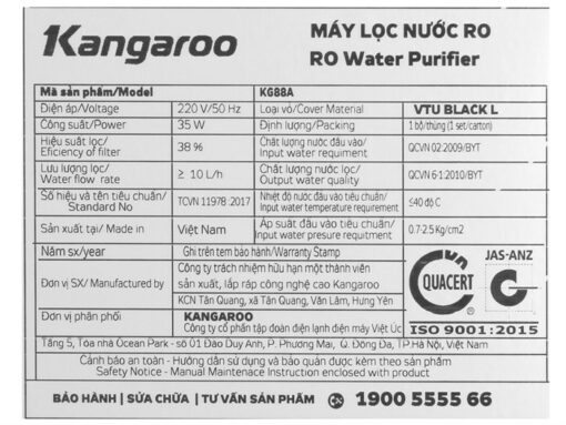 Máy lọc nước Kangaroo KG88AVTU 7 lõi - Hình ảnh 8