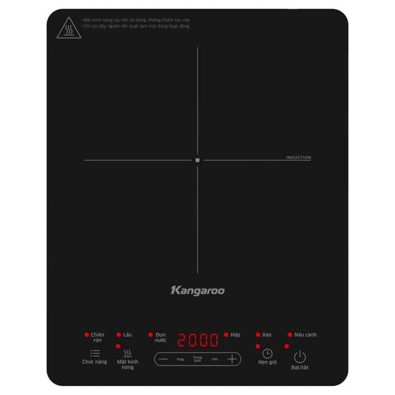 Bếp điện từ đơn Kangaroo KGIC20S1, 2000W, 5 chế độ nấu 1 Bếp điện từ đơn Kangaroo KGIC20S1, 2000W, 5 chế độ nấu