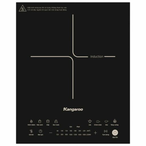 Bếp điện từ đơn Kangaroo KGIC22S2, 2200W, 8 chế độ nấu