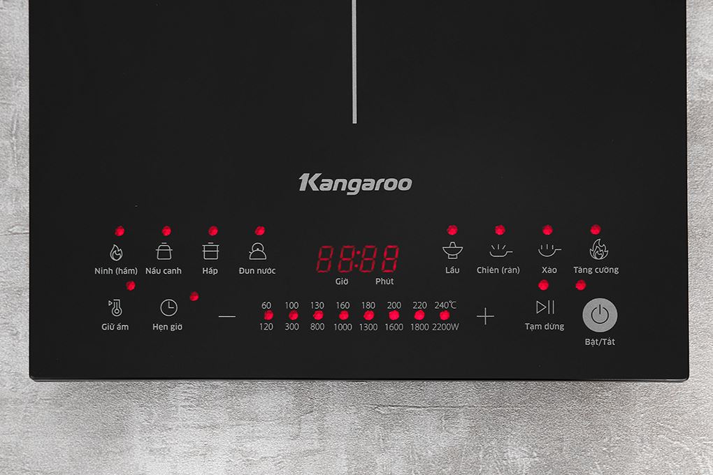 Bếp điện từ đơn Kangaroo KGIC22S2, 2200W, 8 chế độ nấu 6 Bếp điện từ đơn Kangaroo KGIC22S2, 2200W, 8 chế độ nấu - Hình ảnh 6