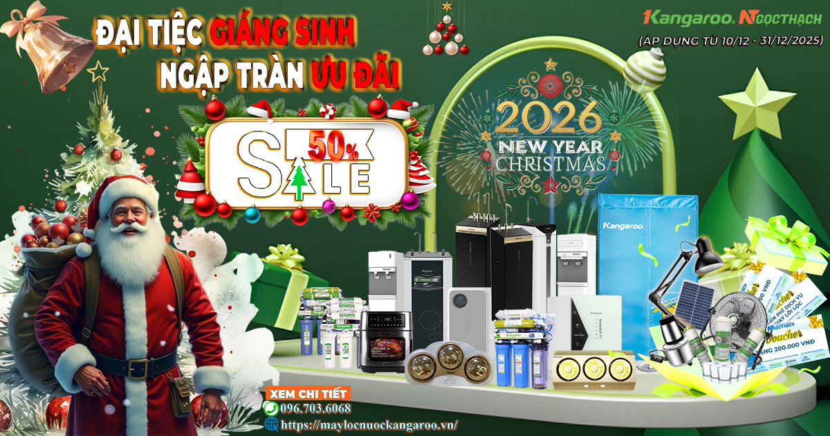 maylocnuockangaroo.vn Kangaroo vui don giang sinh rinh suc khoe vang 2026