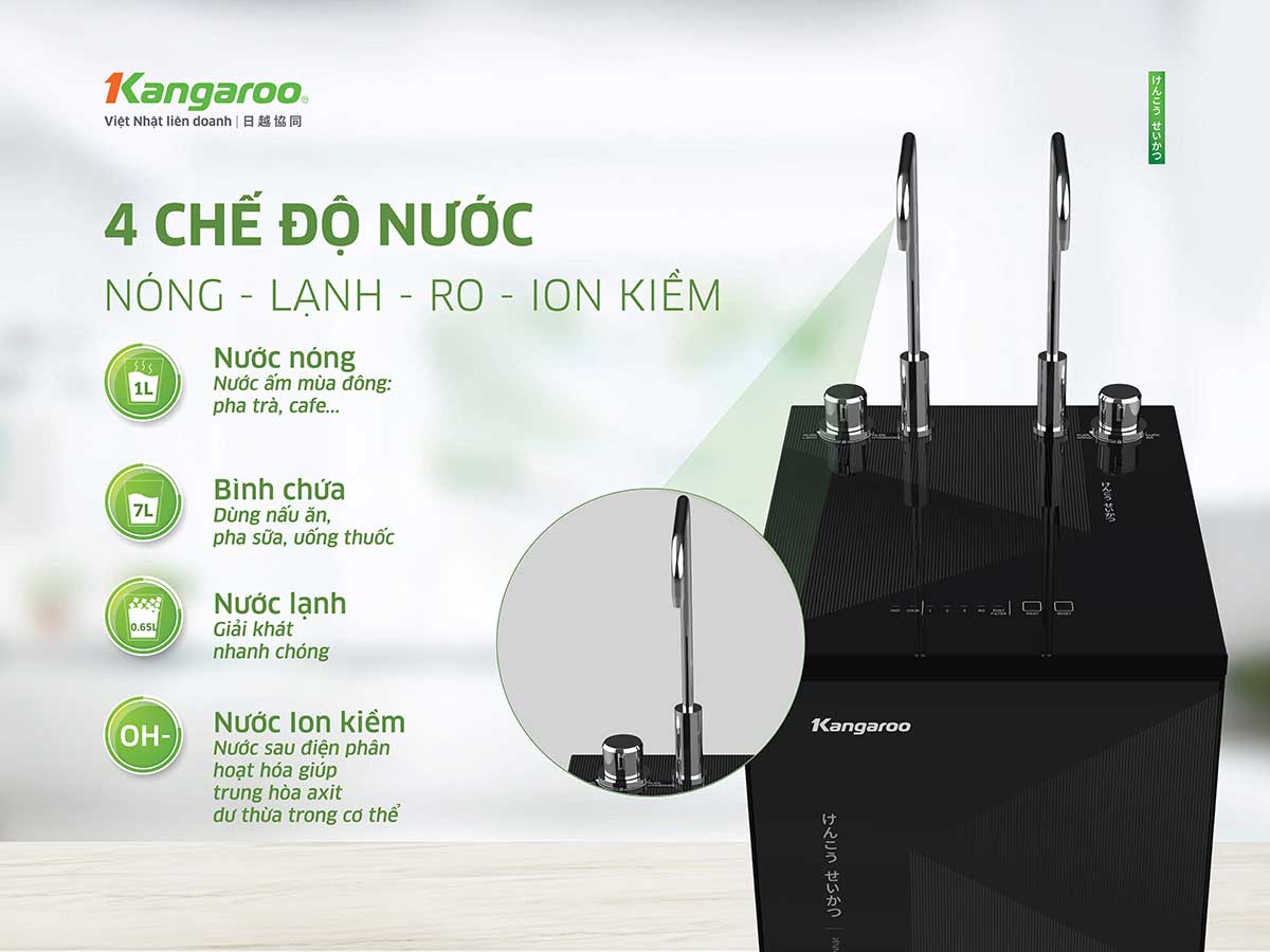 Máy lọc nước Kangaroo Hydrogen ion kiềm nóng lạnh KGHC11A4 28 maylocnuockangaroo.vn May loc nuoc kangaroo kghc11a4 6