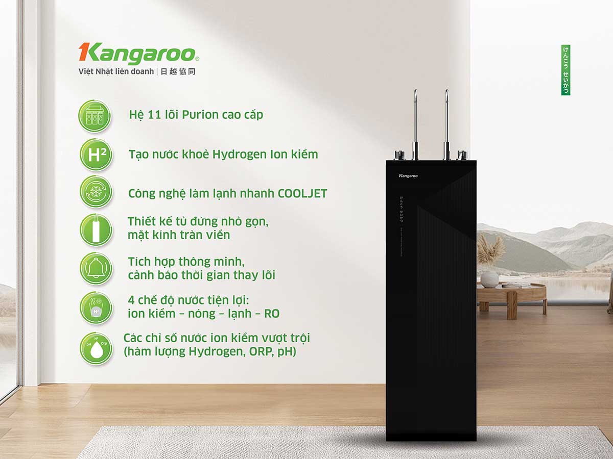 Máy lọc nước Kangaroo Hydrogen ion kiềm nóng lạnh KGHC11A4 27 maylocnuockangaroo.vn May loc nuoc kangaroo kghc11a4 7