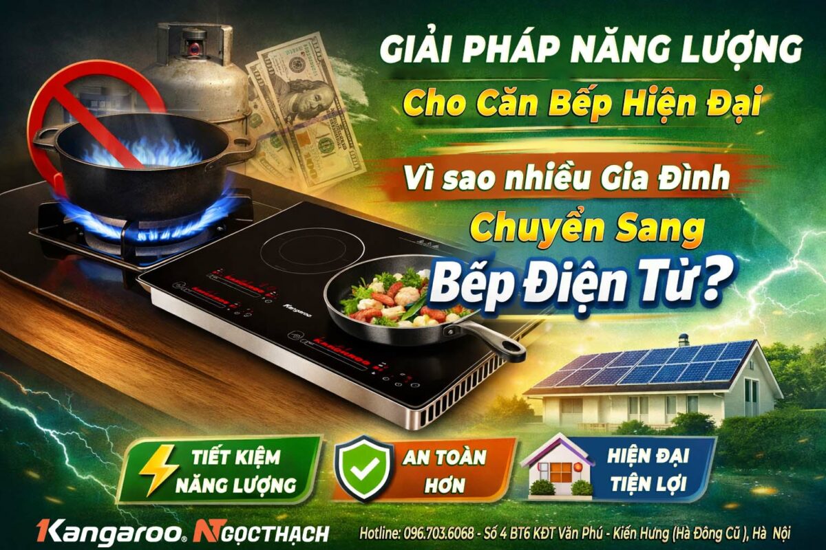 Giải pháp năng lượng cho căn bếp hiện đại: Vì sao nhiều gia đình chuyển sang bếp điện từ? 3 maylocnuockangaroo.vn giai phap nang luong cho can bep hien dai vi sao nhieu gia dinh chuyen sang bep dien tu