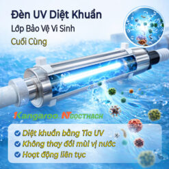 Bộ lọc nước đầu nguồn 2 Cấp – 2 Cốc Béo, 1 Đèn UV 9 maylocnuockangaroo.vn loc dau nguon 2 cap den uv diet khuan lop bao ve vi sinh cuoi cung kangaroo