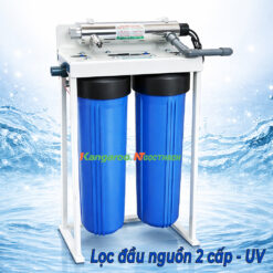 Bộ lọc nước đầu nguồn 2 Cấp – 2 Cốc Béo, 1 Đèn UV